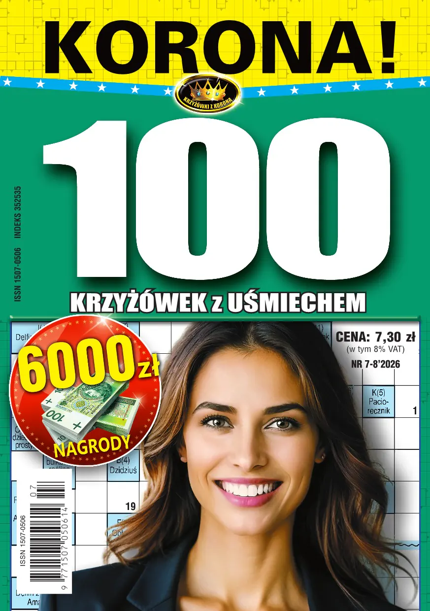 Okładka - 100 Krzyżówki z Uśmiechem