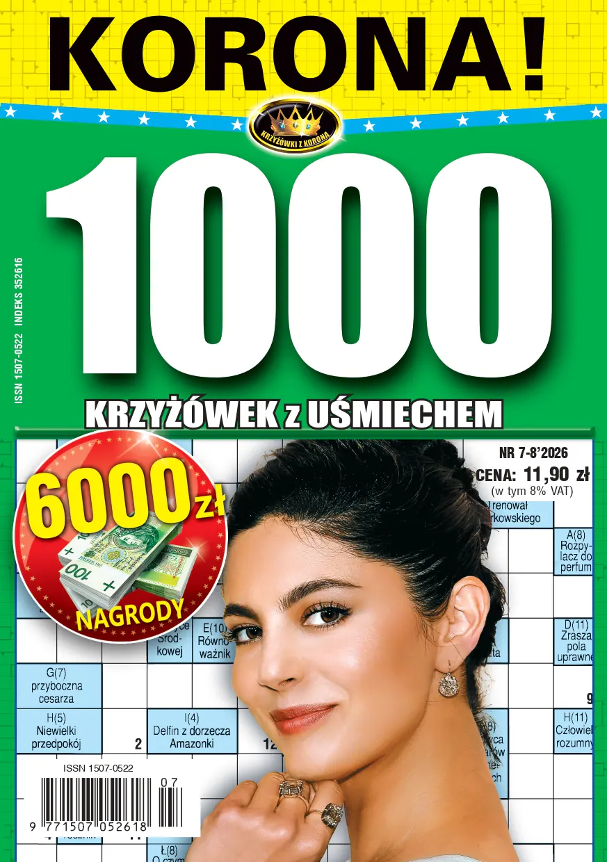 Okładka - 1000 Krzyżówki z Uśmiechem