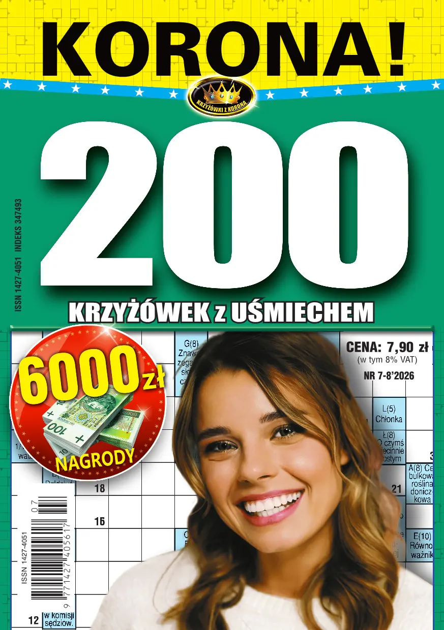 Okładka - 200 Krzyżówki z Uśmiechem