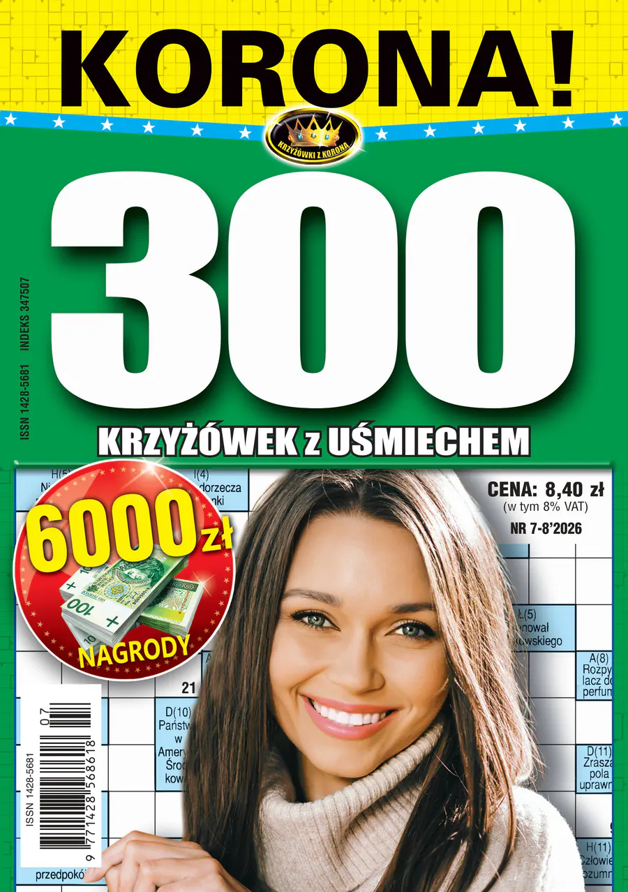 Okładka - 300 Krzyżówki z Uśmiechem